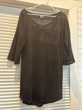 O’Neill Eyelet Mesh Tunic | Black | Size M/L | Swim Coverup